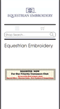 Mobile Screenshot of equestrianembroidery.co.uk