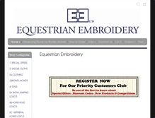 Tablet Screenshot of equestrianembroidery.co.uk
